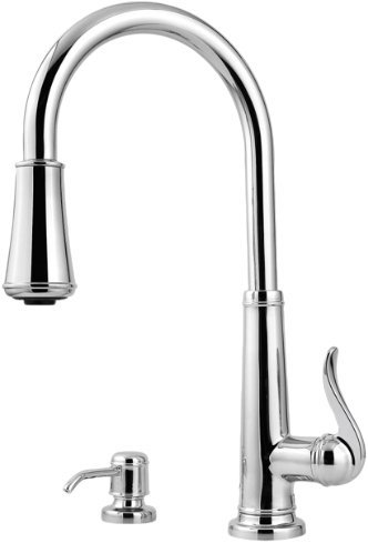 Pfister Gt529 Ypu Ashfield 1 Handle Pull Down Kitchen Faucet With