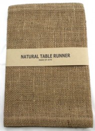 Kel-Toy Burlap Jute Table Runner/Fold and Sew Edge, 14 by 72-Inch, Natural