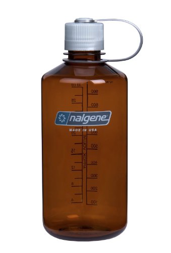Nalgene Narrow Mouth Water Bottle, 1-Quart, Rustic Orange