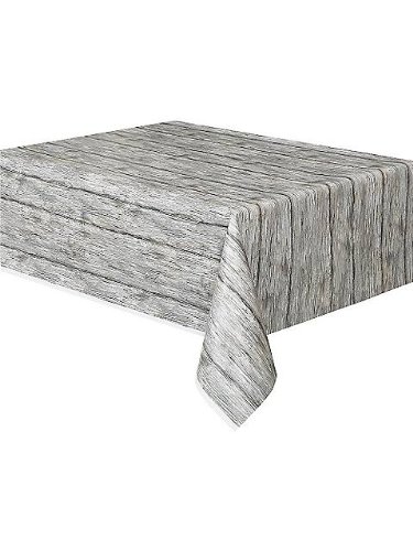 Rustic Wood Printed Table Cover (Each)