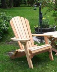 Folding Cedar Adirondack Chair, Amish Crafted