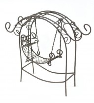 Touch of Nature Garden Arch with Swing, Mini, Rustic