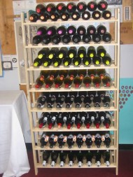 120 Bottle Rustic Wood Wine Rack; Super EASY to assemble!! (Made in Oregon)