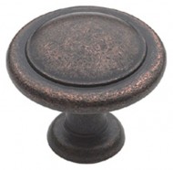 Amerock BP1387RBZ Reflections Knob, Rustic Bronze, 1-1/4-Inch Diameter
