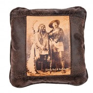Big House Home Collection “Sitting Bull and Buffalo Bill” Home Accent Pillows, 16 by 16-Inch