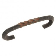 Hickory Hardware PA1323-RI Charleston Blacksmith Cabinet Pull, 3-Inch, Rustic Iron