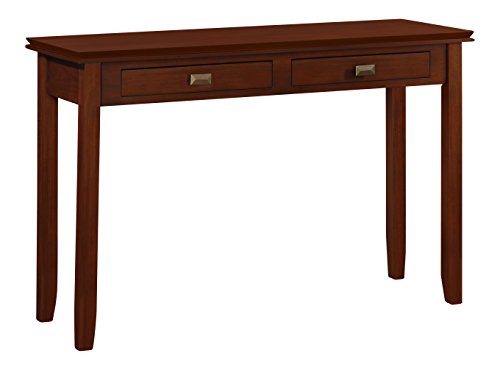 Simpli Home Artisan Console Table, 45″W x 29.5″H, Medium Auburn Brown