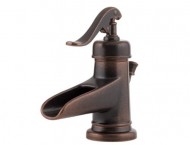 Pfister Ashfield Single Control 4″ Centerset Bathroom Faucet, Rustic Bronze