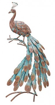 Regal Art and Gift 10458 Rustic Peacock Decor