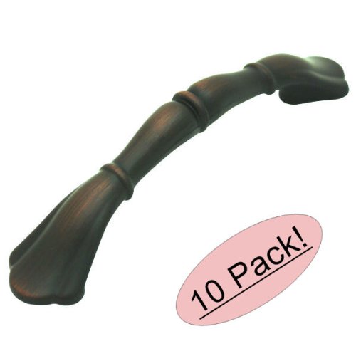 Cosmas 8807ORB Oil Rubbed Bronze Cabinet Hardware Handle Pull – 3″ Hole Centers, 10 Pack