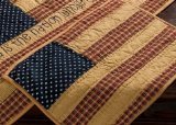 Patriotic Patch Quilted Placemats (set of 2) in Rustic Americana Pattern