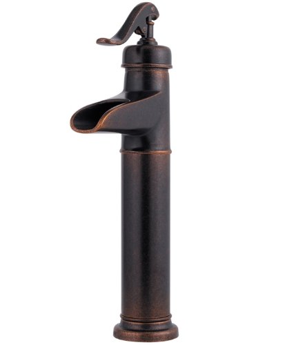 Pfister Ashfield Single Control Vessel Bathroom Faucet, Rustic Bronze