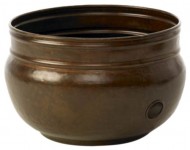 Liberty Garden Products 1901 Rustic Garden Hose Pot – Rustic