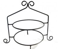 Wrought Iron Pie Stand/Rack Double Tier Hand Made