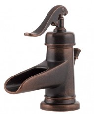 Pfister Ashfield Single Control 4″ Centerset Bathroom Faucet, Rustic Bronze