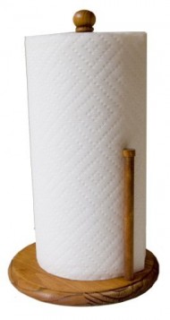 Home Basics Pine Paper Towel Holder