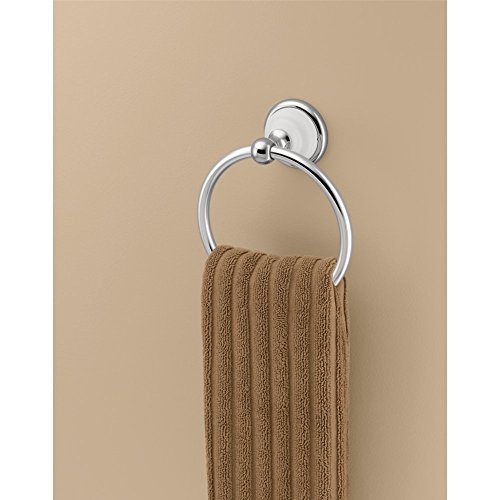 Franklin Brass  126882 Bellini Towel Ring, Polished Chrome & White