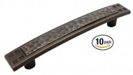 4244-ORB-10 GlideRite 3-3/4-inch CC Oil Rubbed Bronze Hammered Mission Cabinet Pull (Pack of 10)