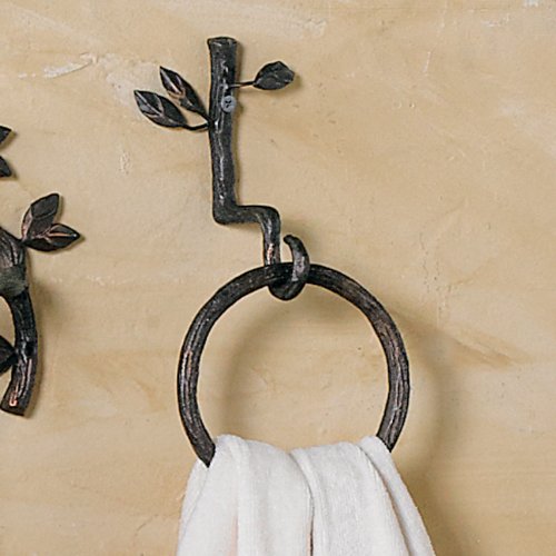 Nature Walk Towel Ring Hook, rustic-touch