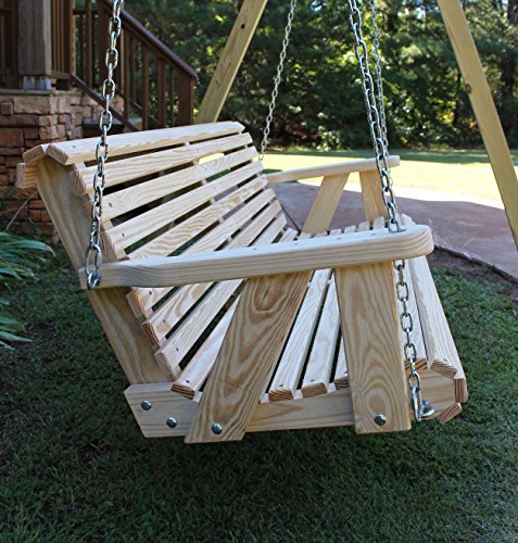 ROLL BACK Amish Heavy Duty 800 Lb 4ft. Porch Swing- Made in USA