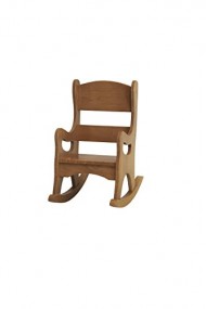 Amish-Made, Handcrafted Children’s Wooden Rocking Chair (Harvest Finish)
