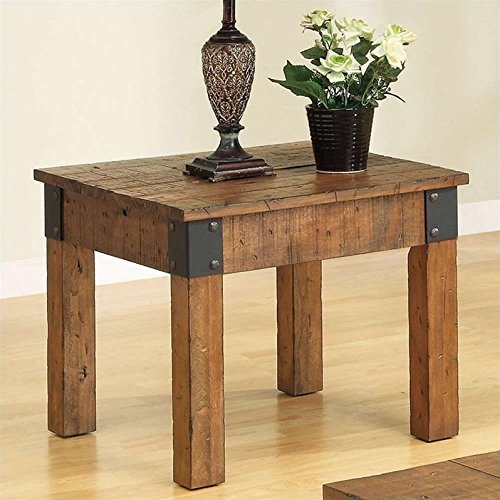 Coaster 701457 Distressed Country Wagon Accent End Table