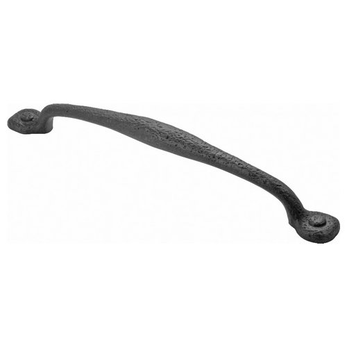 Hickory Hardware P3005-BI 12-Inch Refined Rustic Appliance Pull, Black Iron