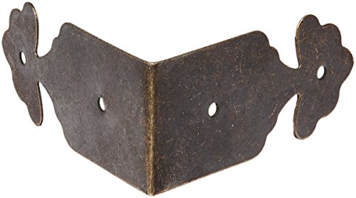 8pcs Right Angle Furniture Edge Corner Protector Bracket Bronze Tone