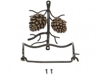 DEI Country Pinecone Toilet Paper Holder Wall Mount, 6-Inch