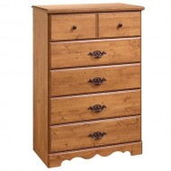 South Shore Furniture Prairie Collection 5-Drawer Chest, Country Pine