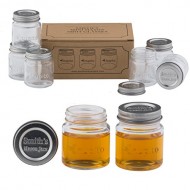 Smiths Mini Mason Jar “Chupito” Shot Glasses with Lids Set of 6 – 2oz Per Shot Glass