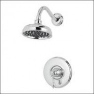 Price Pfister R89-7MBE Marielle Shower Only, Round Flange, Decorative Rain Can Shower Head, Rustic Pewter