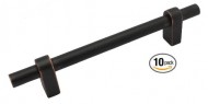 4148-S-ORB-10 GlideRite 4-1/4-inch CC Oil Rubbed Bronze 6-inch Solid Euro T-Bar Cabinet Pull (Pack of 10)
