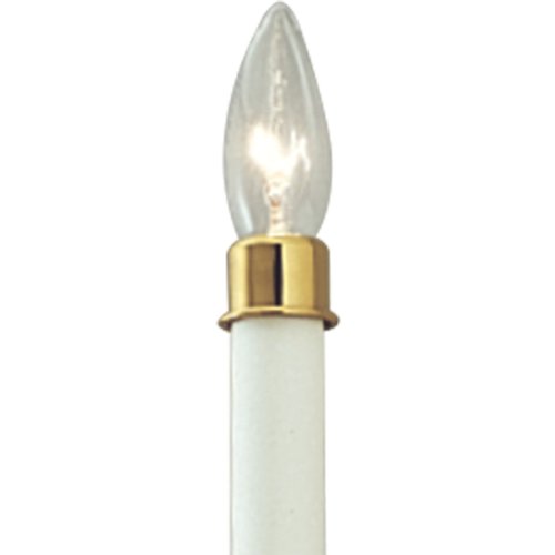 Progress Lighting P8788-10 Optional Polished Solid Brass Candle-Cap Accessory, Polished Brass