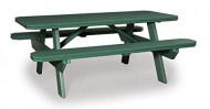 Finch Poly 6′ Picnic Table w/Benches *Yellow* Amish Made USA