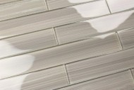 Gray Glass Subway Tile Gainsboro for Kitchen Backsplash or Bathroom from Bodesi, Color Sample