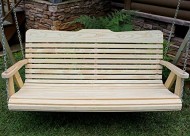 Handmade Amish Heavy Duty 800 Lb 4ft. Porch Swing- Made in USA