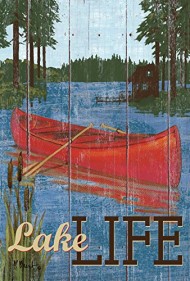 Toland Home Garden Rustic Lake Life 28 x 40-Inch Decorative USA-Produced House Flag