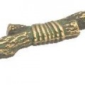 Bouton Fenêtre Antique Hickory Hardware - Dimensions 2-5/16" X 1-1/16", Design Bungalow Biseauté