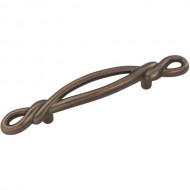 Hickory Hardware P3451-DAC 3 In. French Twist Dark Antique Copper Cabinet Pull