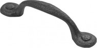 Hickory Hardware P3001-BI 3-Inch Refined Rustic Pull, Black Iron