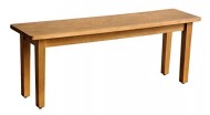 Casual Elements Suffolk Bench with Straight Legs, Rustic Mango Natural