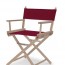 Telescope Casual Heritage Dining Height Director Chair, Rustic Grey Finish with Burgundy Canvas Fabric