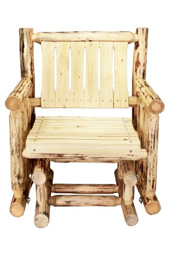 Montana Woodworks Montana Collection Single Seat Glider, Clear Exterior Finish