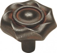 Hickory Hardware PA1312-RI 1-1/4-Inch Charleston Blacksmith Cabinet Knob, Rustic Iron