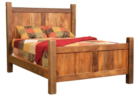 Reclaimed Barnwood Bed, Amish Made, Solid Barn Wood Rustic, Pick Your Size, Full