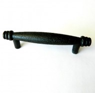 Rustic Hammered Black Solid Kitchen Cabinet Hardware 3″cc Handle Pull C048BLK Ancient Treasures