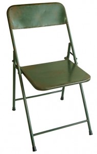 NACH th-F4920AG Rustic Bistro Chair, Green, Set of 2