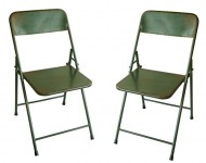 NACH Rustic Bistro Chair (Set of 2), Green