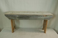 Rustic 3 Foot Barnwood Bench. This Country Bench Seats Varies in Width From 8 – 10″ and Stands 16″ Off Ground. Made From Antique Barnwood in Excess of 100 Years Old. This Rustic Primitive Bench Is a Great Addition to Your Home and Garden Landscape Design. Spectacular Bench and a Piece of History At a Spectacular Price.